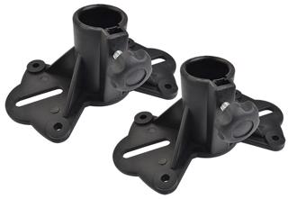 2 x External Fitting Top Hat for Speaker Cabinets Fits Standard 35mm Poles